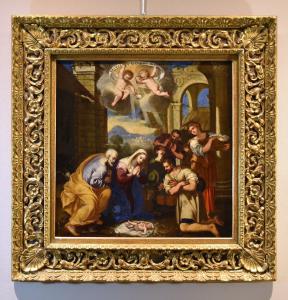 Natività con adorazione dei pastori, Giacinto Gimignani (Pistoia, 1606 - Roma, 1681) bottega