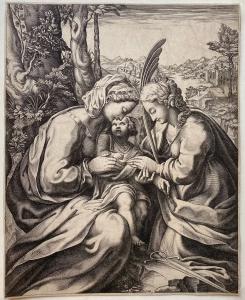 Matrimonio mistico di Santa Caterina, 1574-75